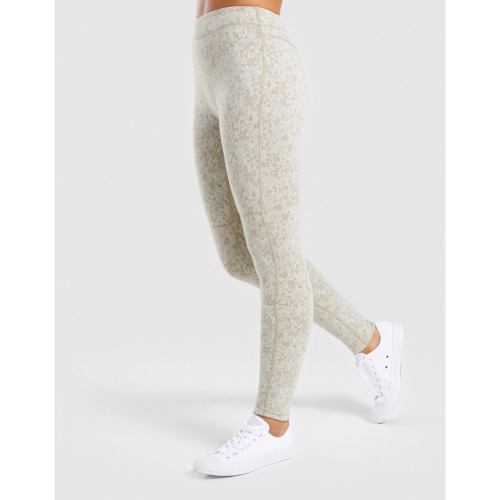 Gymshark Fleur Khaki Leggings size medium